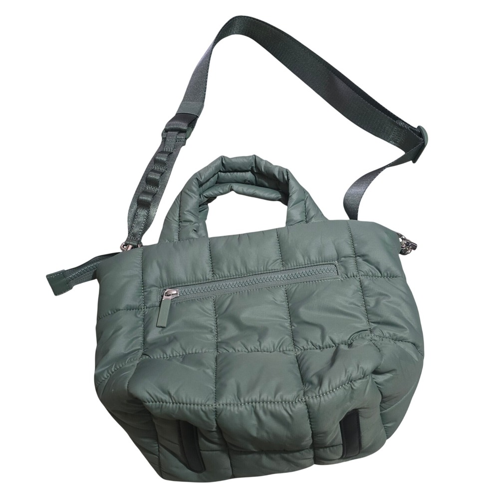 Lululemon Womens Quilted Grid Crossbody Tote Bag Eucalyptus Sage Green OS - Picture 8 of 10